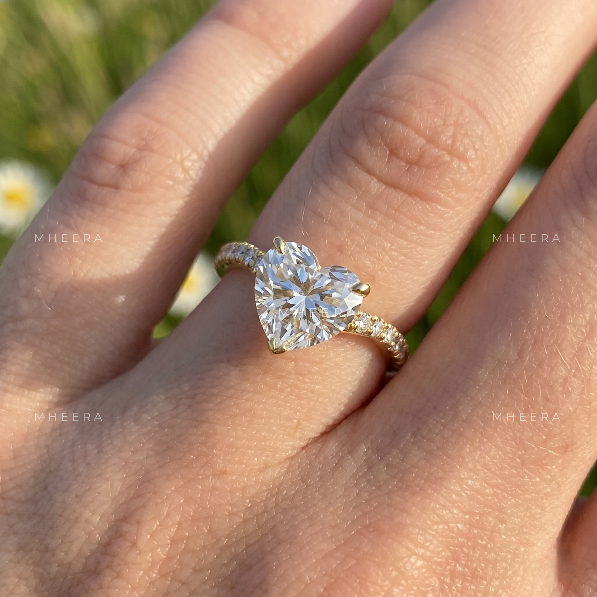 Eternal Devotion Heart Cut Lab-Grown Diamond Engagement Ring