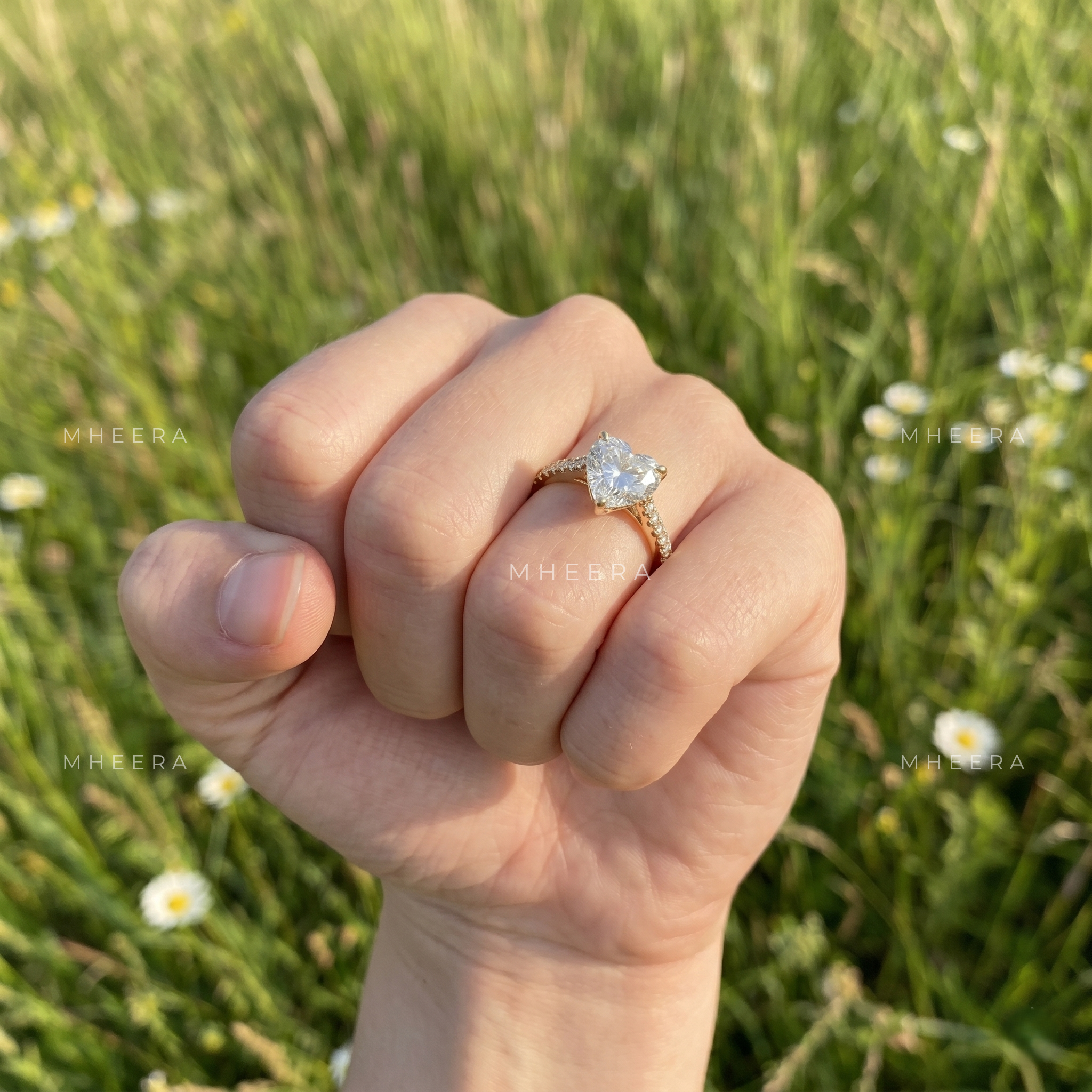 Eternal Devotion Heart Cut Lab-Grown Diamond Engagement Ring
