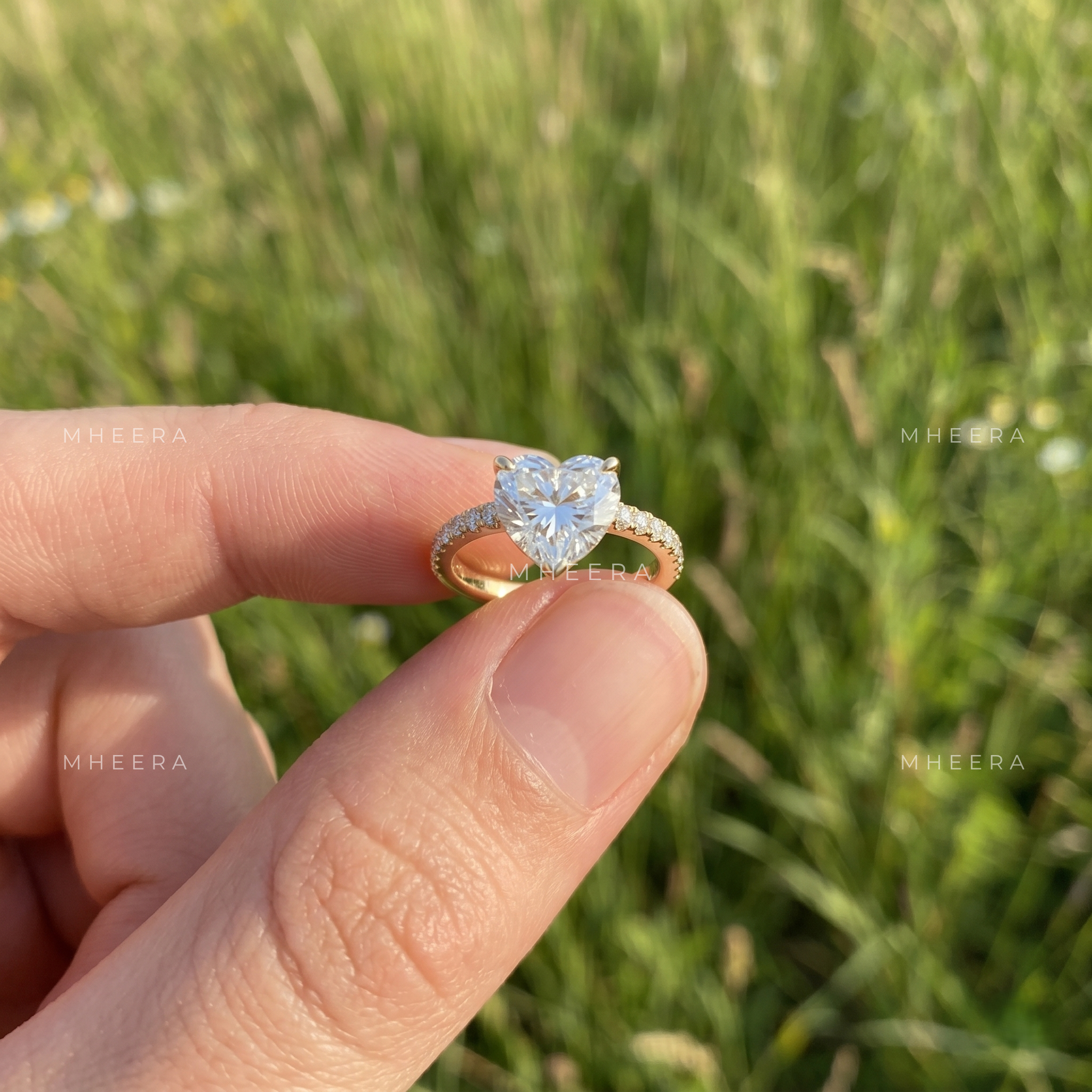 Eternal Devotion Heart Cut Lab-Grown Diamond Engagement Ring