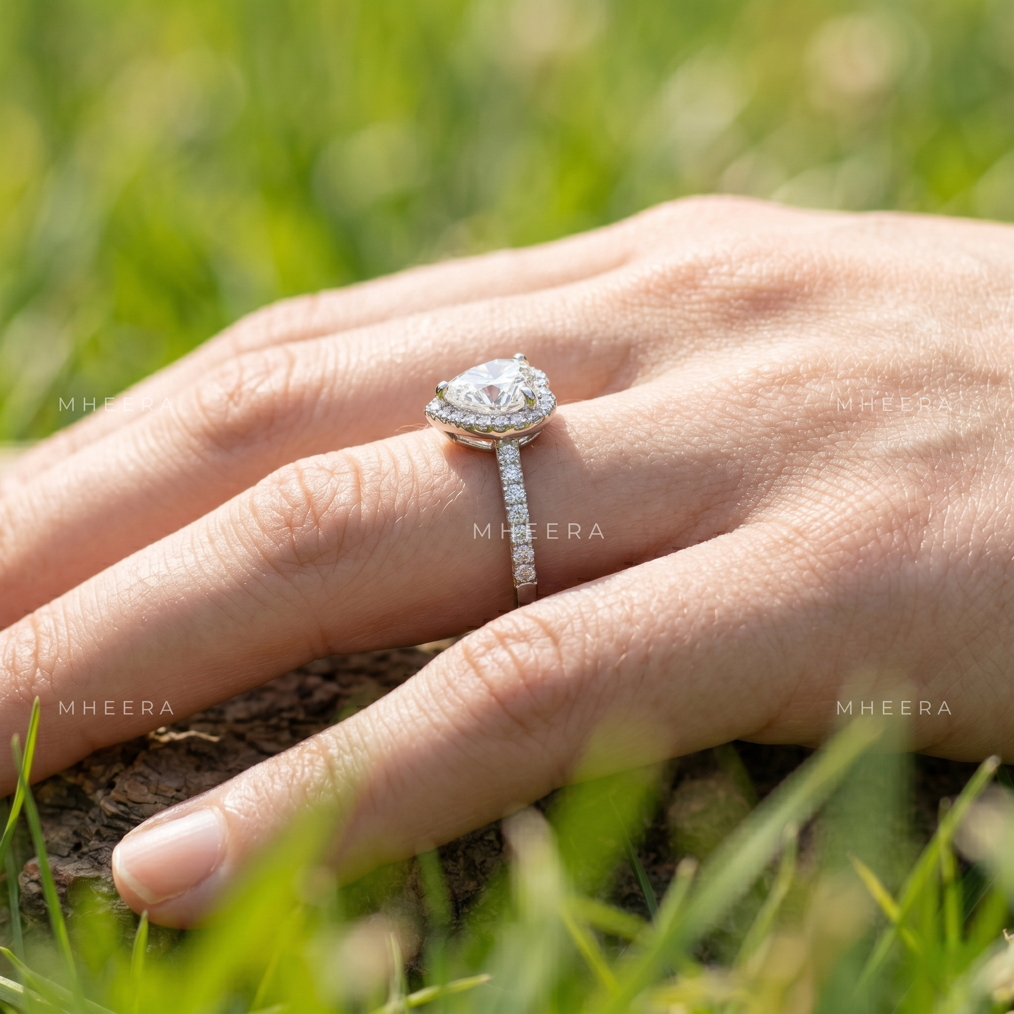 Enchanted Heart Brilliance Lab-Grown Diamond Engagement Ring