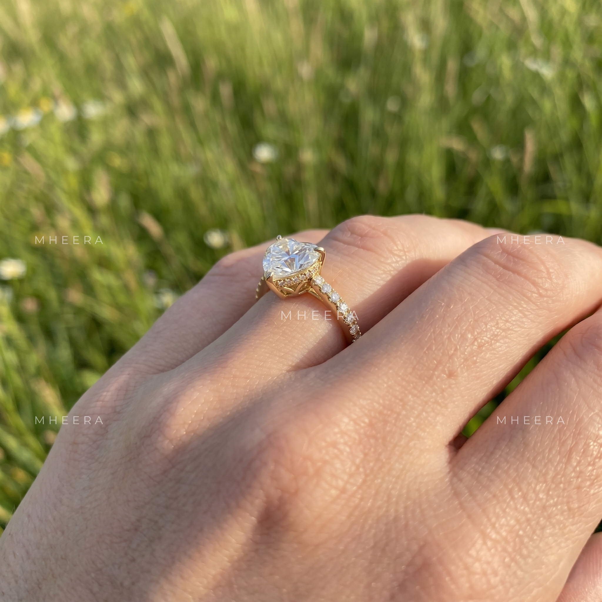 Eternal Devotion Heart Cut Lab-Grown Diamond Engagement Ring