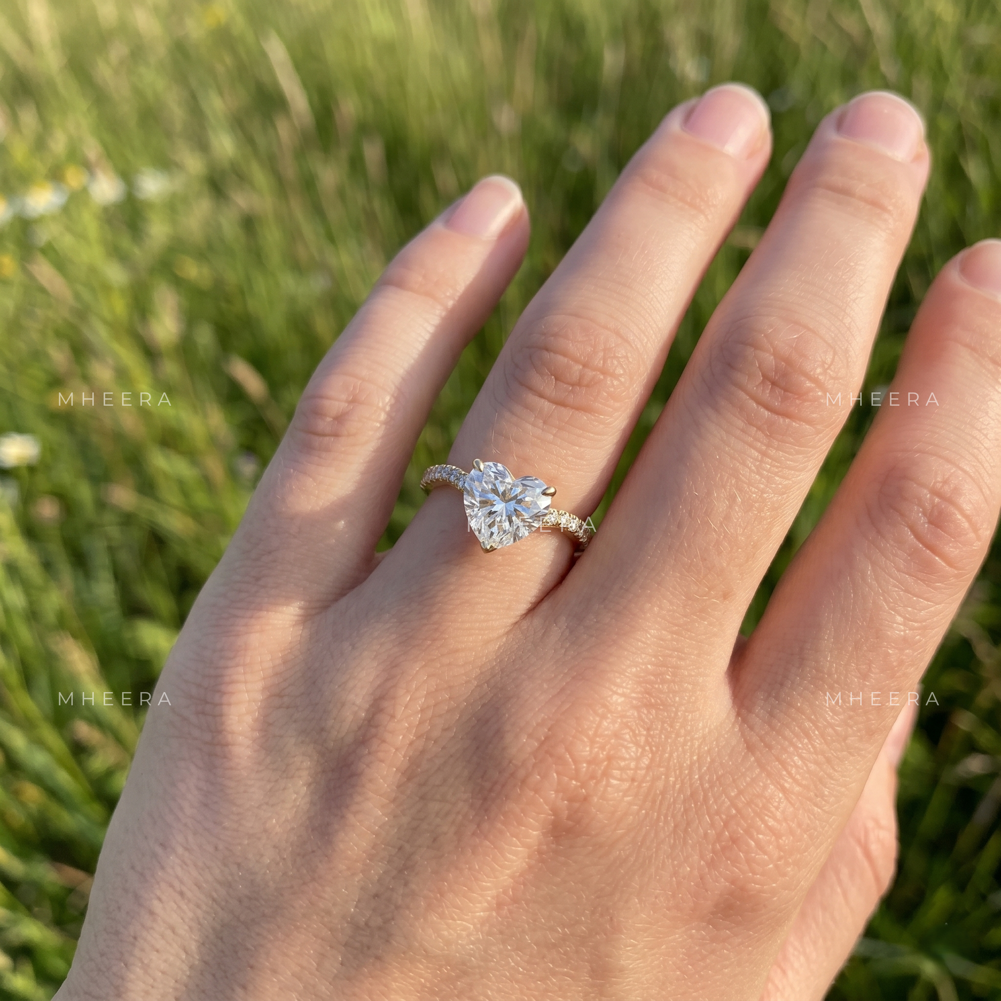 Eternal Devotion Heart Cut Lab-Grown Diamond Engagement Ring