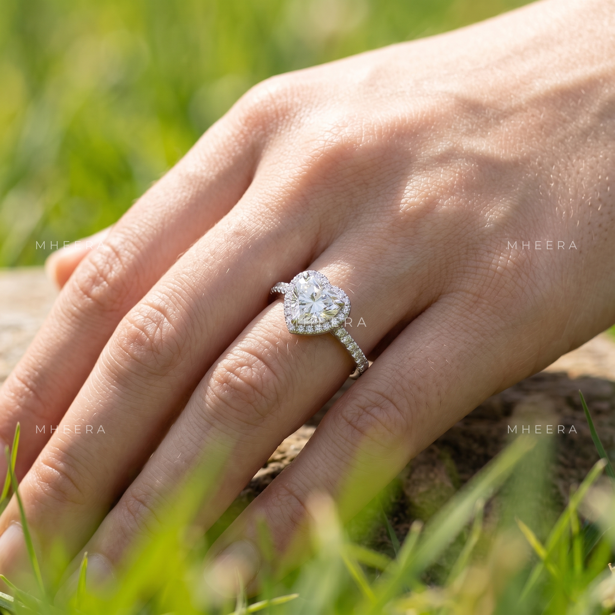 Enchanted Heart Brilliance Lab-Grown Diamond Engagement Ring
