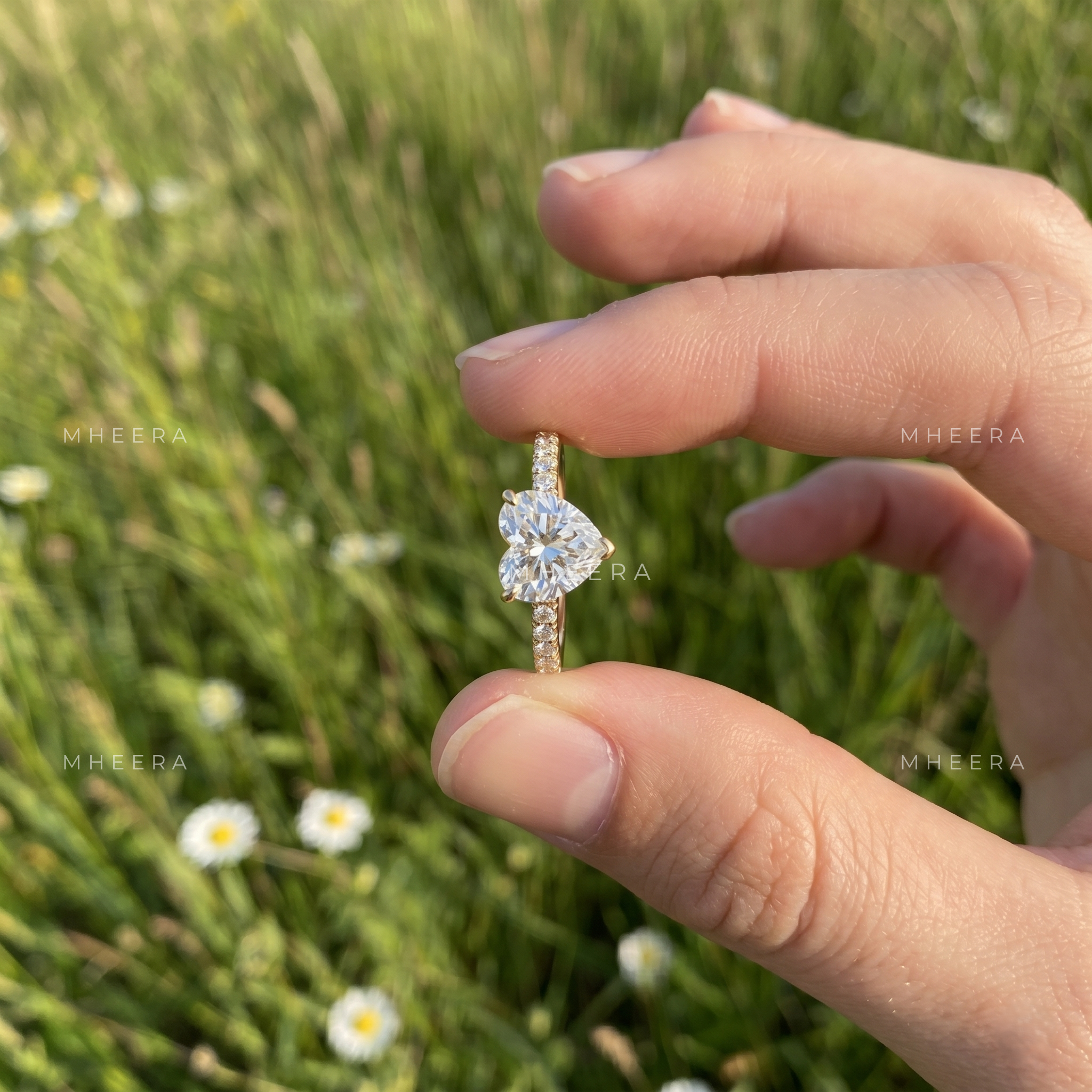 Eternal Devotion Heart Cut Lab-Grown Diamond Engagement Ring