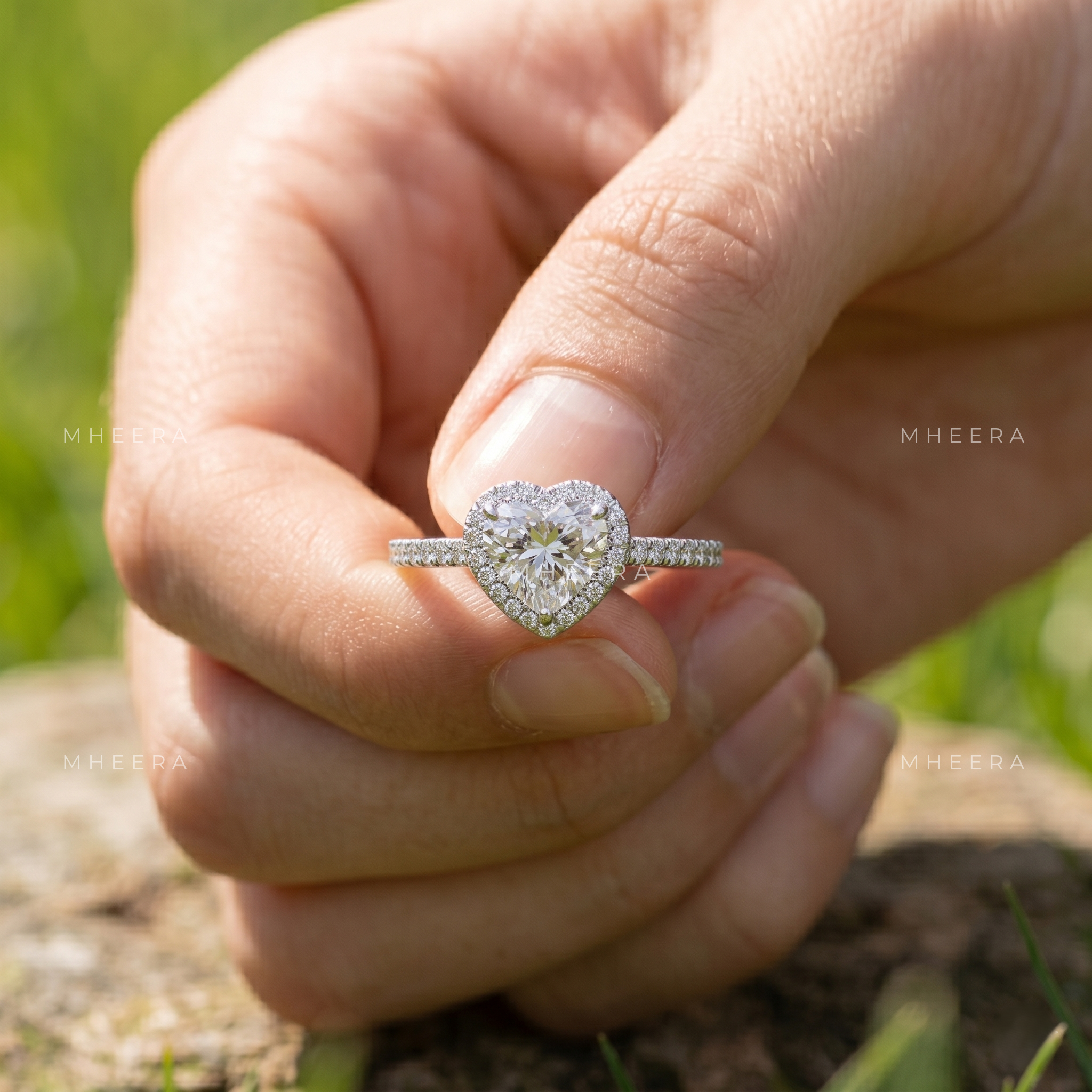 Enchanted Heart Brilliance Lab-Grown Diamond Engagement Ring
